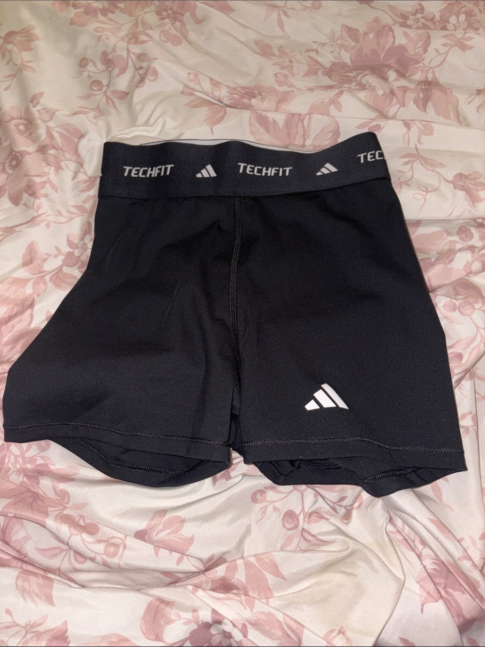 adidas Black Techfit Performance Compression Shorts